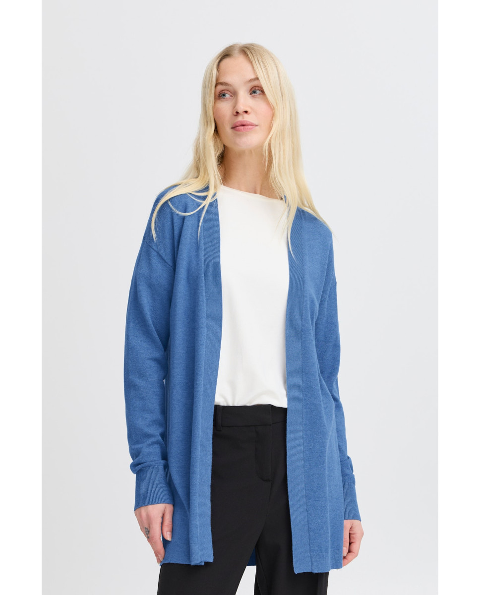b.young  BYMMORLA Cardigan Azzurro Melange