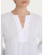 Ragno Blusa con scollo a V e manica 3/4 in Ecoseta - Bianco DP33SW