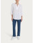 Ragno Blusa con scollo a V e manica 3/4 in Ecoseta - Bianco DP33SW