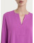 Ragno Blusa con scollo a V e manica 3/4 in Ecoseta - Orchidea DP33SW