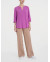 Ragno Blusa con scollo a V e manica 3/4 in Ecoseta - Orchidea DP33SW