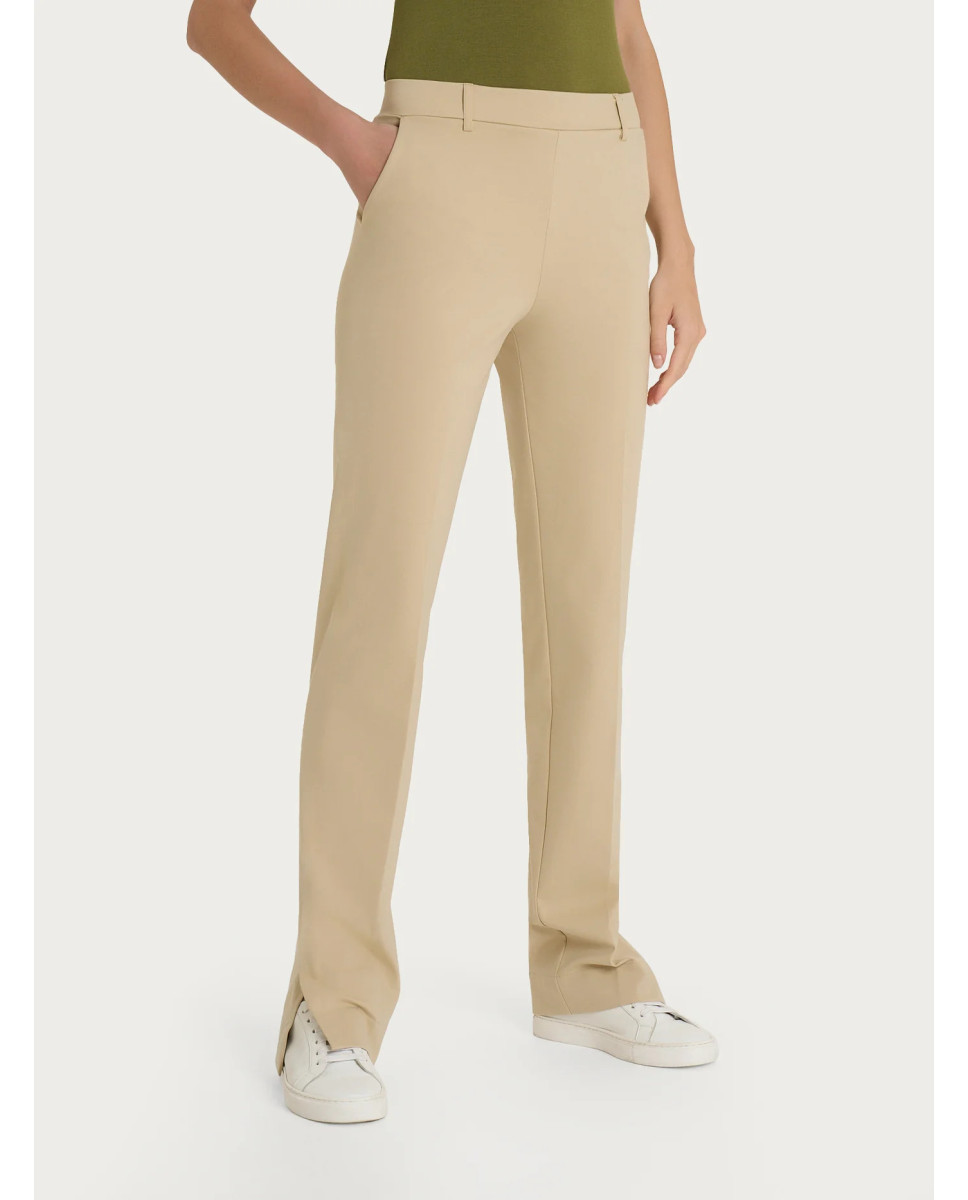 Ragno Pantalone dritto con tasche e spacchetto in Compact Light DP09PP