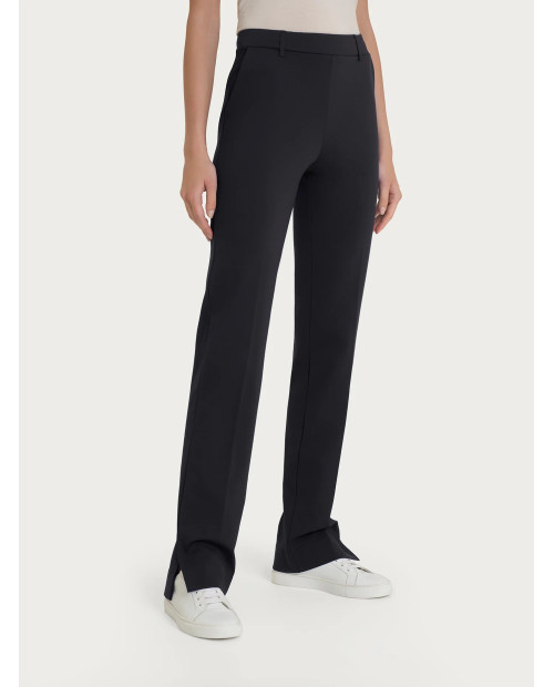 Ragno Pantalone dritto con tasche e spacchetto in Compact Light DP09PP