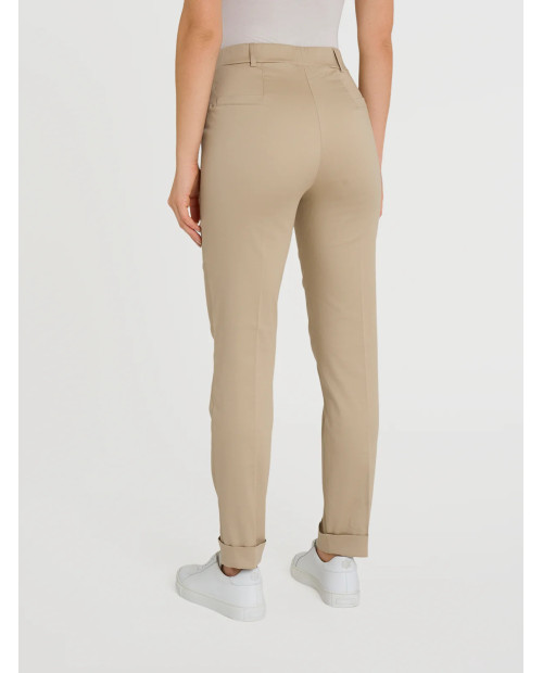 Ragno Pantalone chino slim con tasche in Satin Power DN22P7