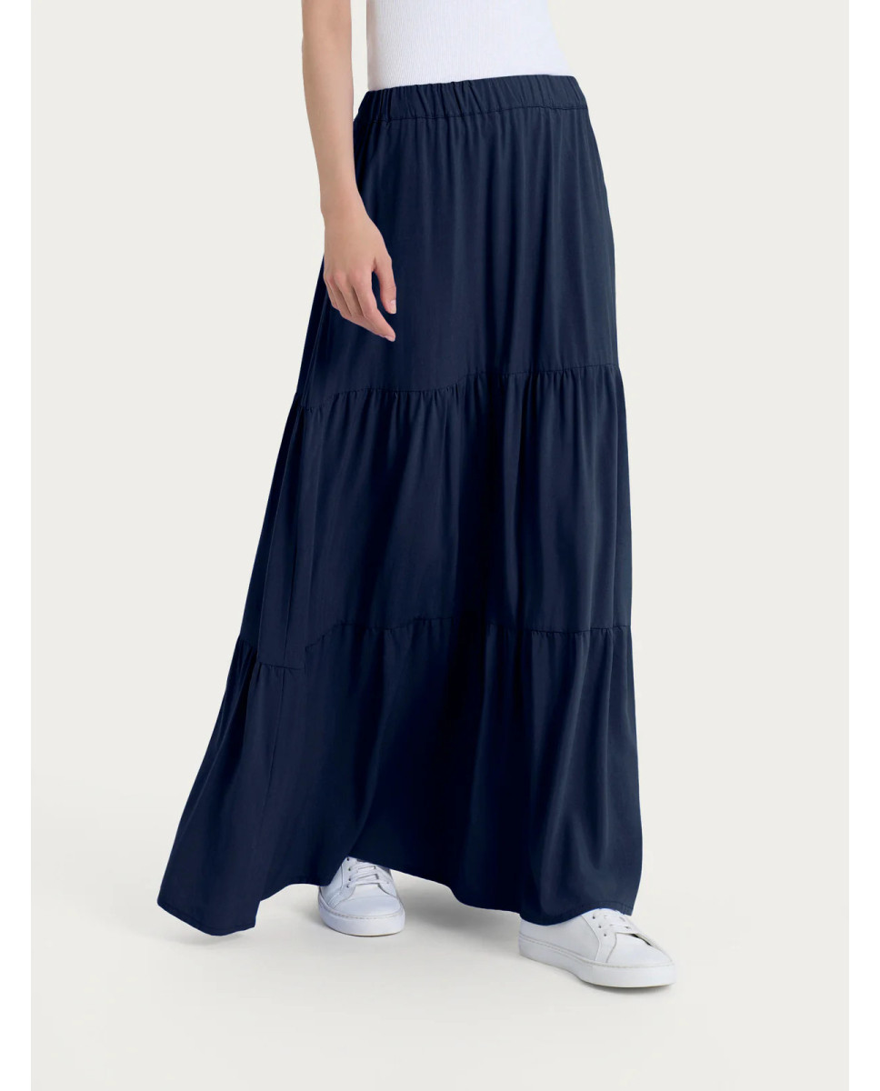 Ragno Gonna lunga tinta unita in Ecoseta DP34UG