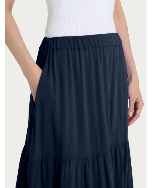 Ragno Gonna lunga tinta unita in Ecoseta DP34UG